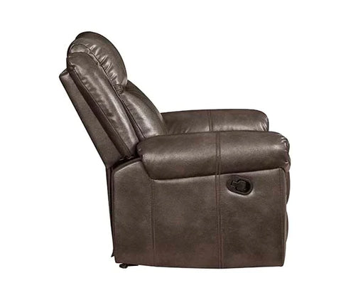 Lydia Brown Leather Aire Sofa Model LV00654 By ACME Furniture