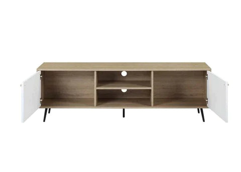 Isha Oak Finish TV Stand Model LV01075 By ACME Furniture