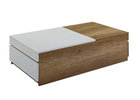 Aafje Oak & White Finish Coffee Table Model LV00797 By ACME Furniture