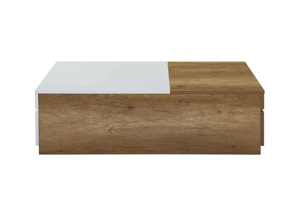 Aafje Oak & White Finish Coffee Table Model LV00797 By ACME Furniture