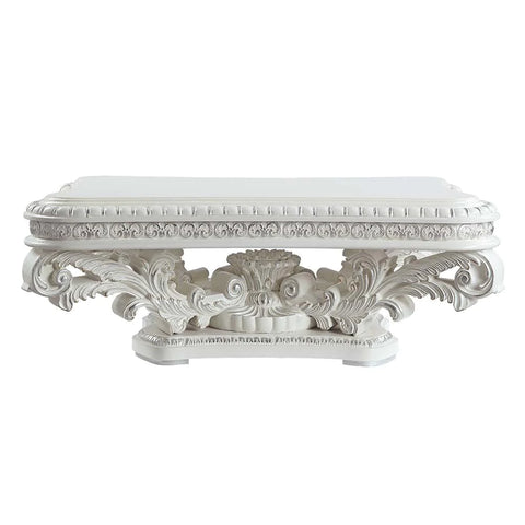 Vanaheim Antique White Finish Coffee Table Model LV00800 By ACME Furniture