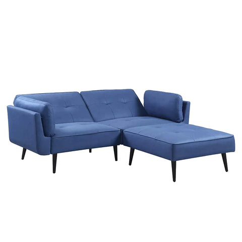Nafisa Blue Fabric Sofa Model LV00823 By ACME Furniture