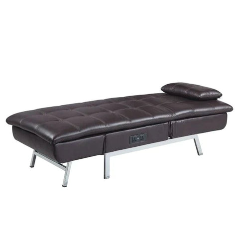 Padilla Brown Fabric  Chaise Model LV00825 By ACME Furniture