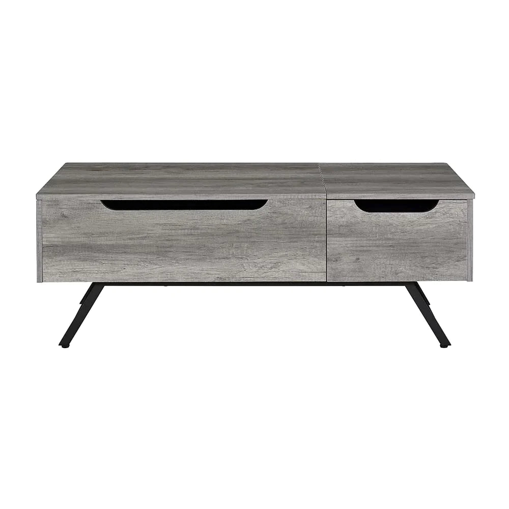 Throm Gray Oak Finish Coffee Table Model LV00832 By ACME Furniture