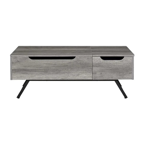 Throm Gray Oak Finish Coffee Table Model LV00832 By ACME Furniture