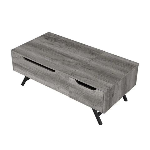 Throm Gray Oak Finish Coffee Table Model LV00832 By ACME Furniture