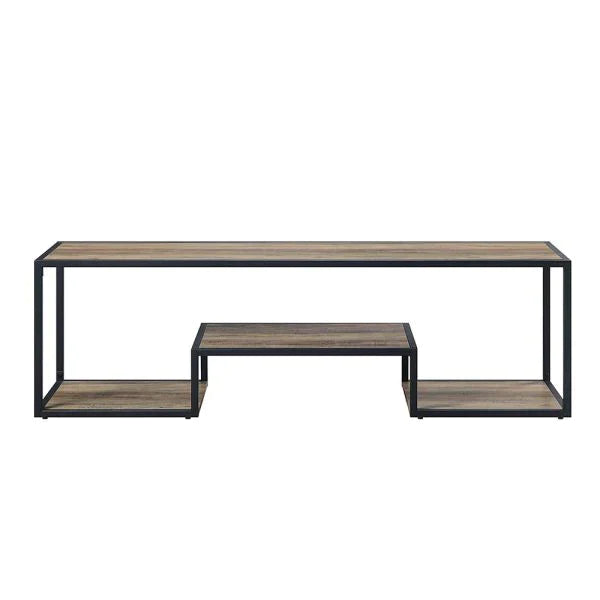 Idella Rustic Oak & Black Finish TV Stand Model LV00888 By ACME Furniture