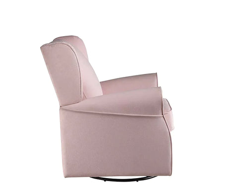 Tamaki Pink Fabric Swivel Chair Model LV00923 By ACME Furniture