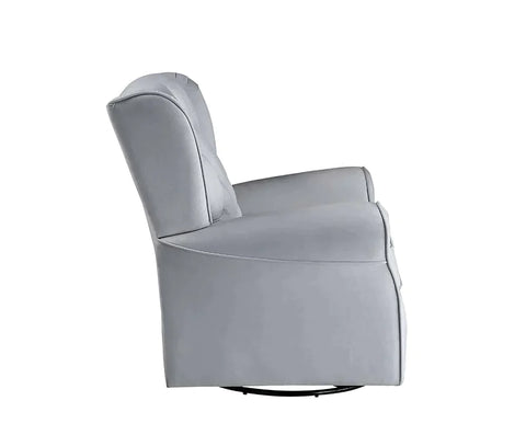 Zeger Gray Fabric Swivel Chair Model LV00924 By ACME Furniture