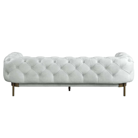 Ragle Vintage White Top Grain Leather Sofa Model LV01021 By ACME Furniture