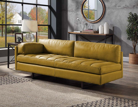 ACME Radia Turmeric Top Grain Leather Radia Sofa Model LV01022