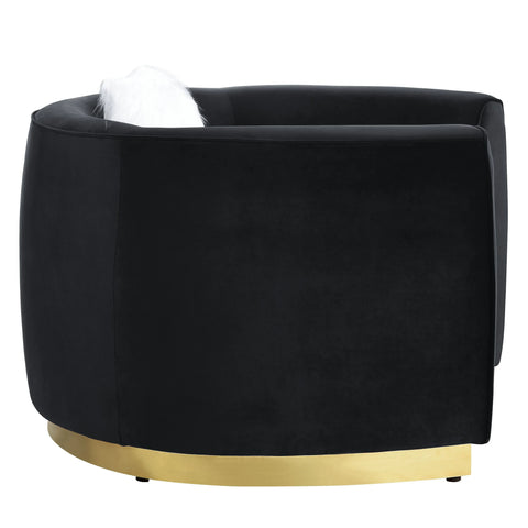 Achelle Black Velvet Sofa Model LV01045 By ACME Furniture