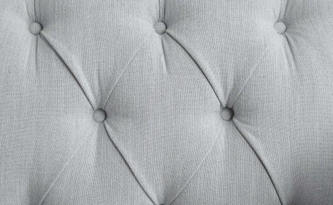 Katia Light Gray Linen & Weathered White Finish Sofa Model LV01049 By ACME Furniture
