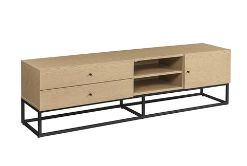 Isha Oak Finish TV Stand Model LV01075 By ACME Furniture