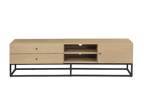 Isha Oak Finish TV Stand Model LV01075 By ACME Furniture