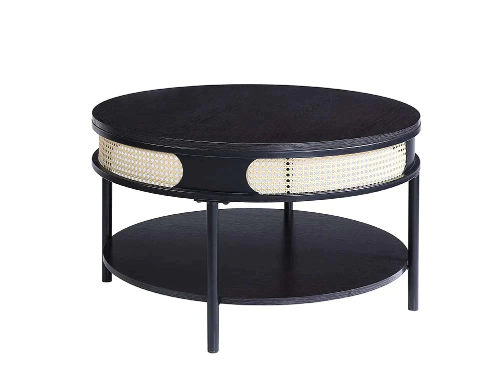 Colson Black Finish  Coffee Table Model LV01076 By ACME Furniture