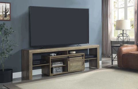 Wasim Rustic Oak Finish TV Stand Model LV01102 By ACME Furniture