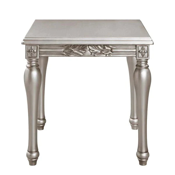 Pelumi Platinum Finish End Table Model LV01116 By ACME Furniture