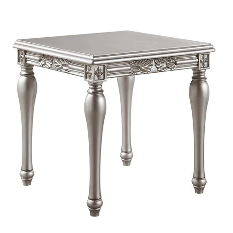 Pelumi Platinum Finish End Table Model LV01116 By ACME Furniture