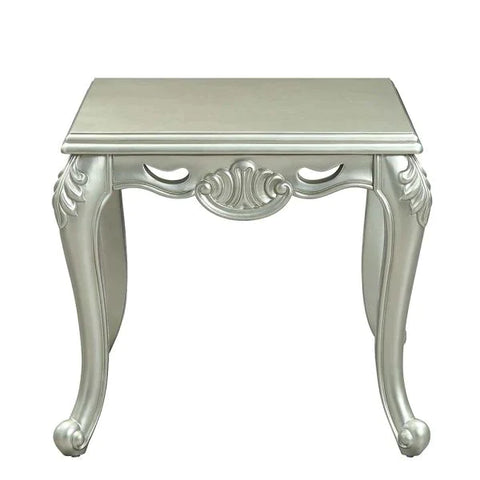 Qunsia Champagne Finish End Table Model LV01121 By ACME Furniture