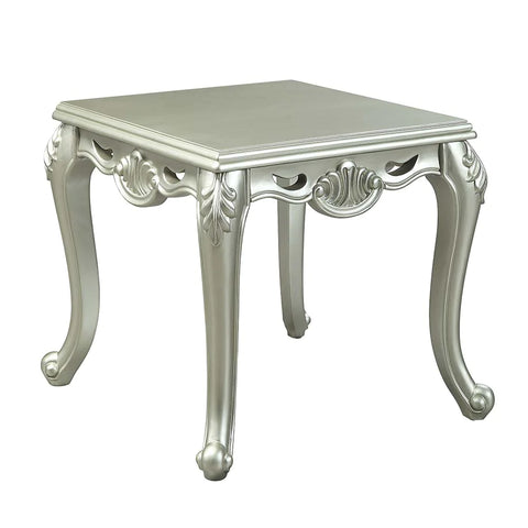 Qunsia Champagne Finish End Table Model LV01121 By ACME Furniture