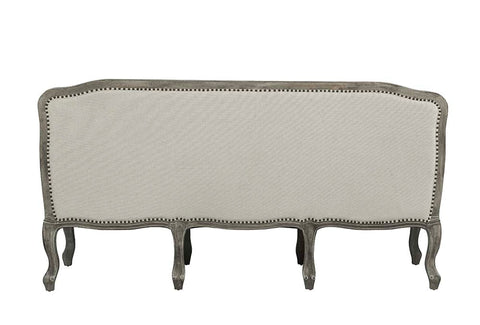 ACME Tania Cream Linen & Brown Finish Tania Sofa Model LV01130