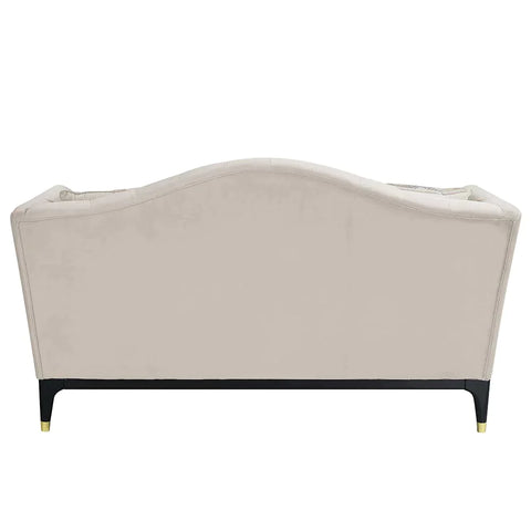 Tayden Beige Velvet Loveseat Model LV01156 By ACME Furniture