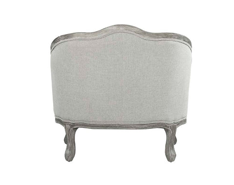 ACME Samael Gray Linen & Gray Oak Finish Samael Chair Model LV01163