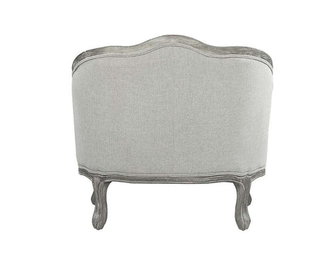 Samael Gray Linen & Gray Oak Finish Chair Model LV01163 By ACME Furniture