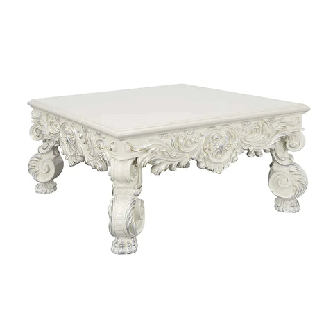 Adara Antique White Finish Coffee Table Model LV01217 By ACME Furniture