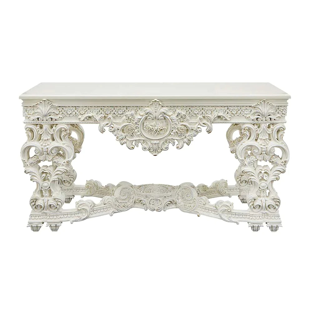 Adara Antique White Finish End Table Model LV01219 By ACME Furniture