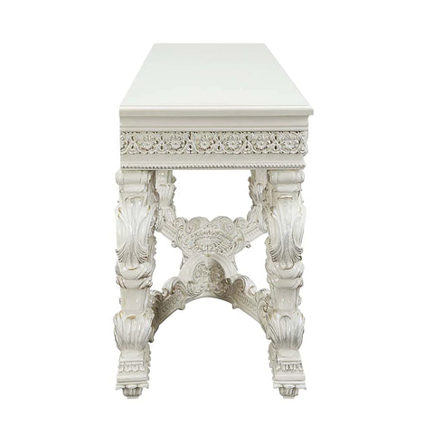 Adara Antique White Finish End Table Model LV01219 By ACME Furniture