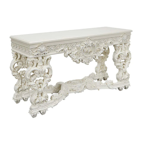 Adara Antique White Finish End Table Model LV01219 By ACME Furniture