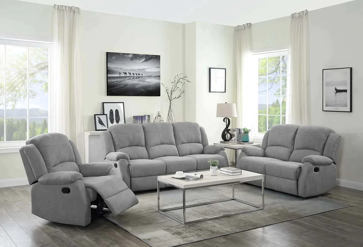 Zorina Gray Fabric Recliner Model LV01286 By ACME Furniture