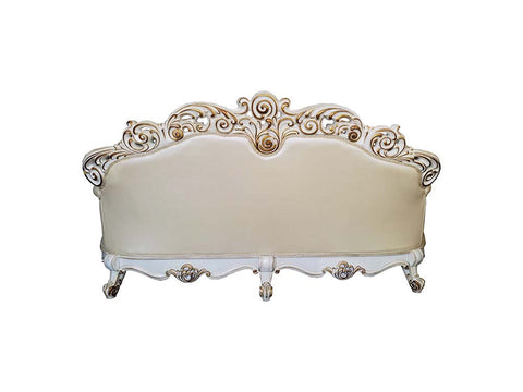 ACME Vendom Champagne PU & Antique Pearl Finish Vendom Sofa Model LV01324