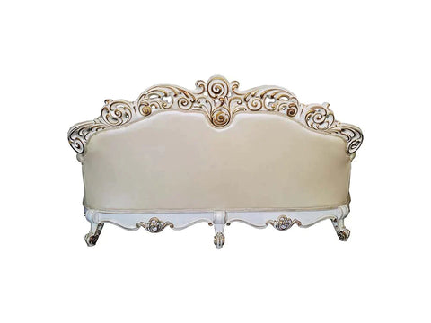 Vendome Champagne PU & Antique Pearl Finsih Sofa Model LV01324 By ACME Furniture