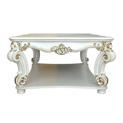Vendome Antique Pearl Finish Coffee Table Model LV01327 By ACME Furniture