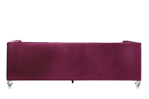 Heibero Burgundy Velvet Sofa Model LV01400 By ACME Furniture