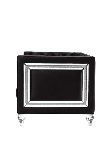 Heibero Black Velvet Sofa Model LV01403 By ACME Furniture