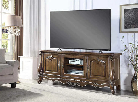 Latisha Antique Oak Finish TV Stand Model LV01413 By ACME Furniture