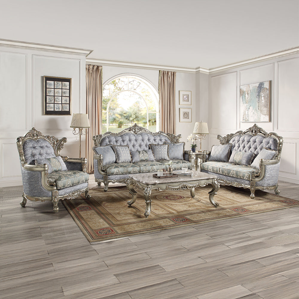 Miliani End Table W/Marble Top