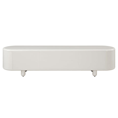 ACME Keely White High Gloss TV Stand Model LV02608