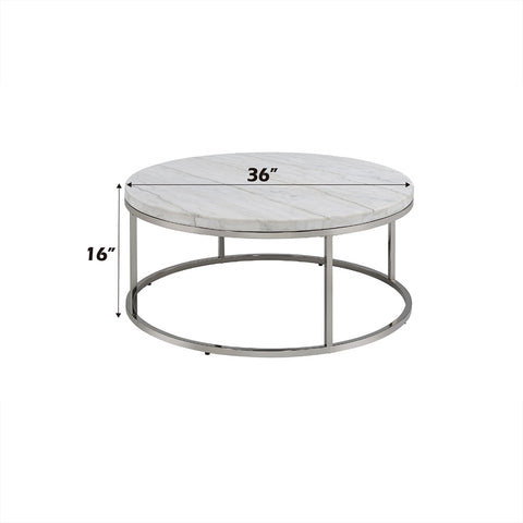 Zaidee COFFEE TABLE W/MARBLE