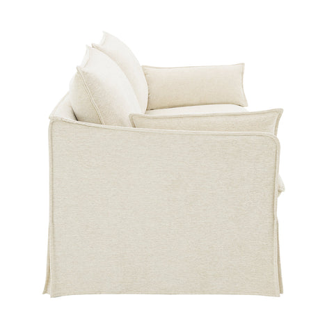 ACME Shane Beige Linen Sofa with 2 Pillows Model LV02910