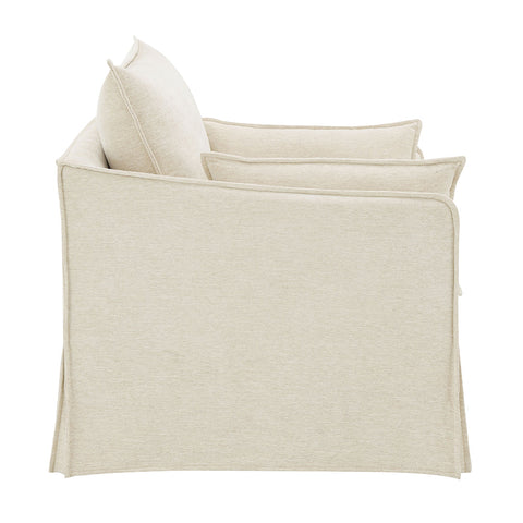 ACME Shane Beige Linen Chair with 2 Pillows Model LV02912