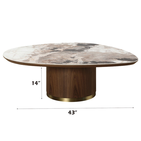 Willene COFFEE TABLE W/CERAMIC TOP