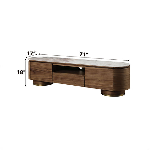 Willene TV Stand w/Ceramic Top