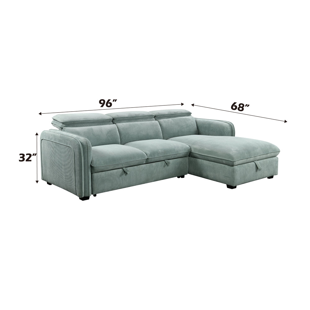 Zavala Sectional Sofa W/Sleeper & Storage