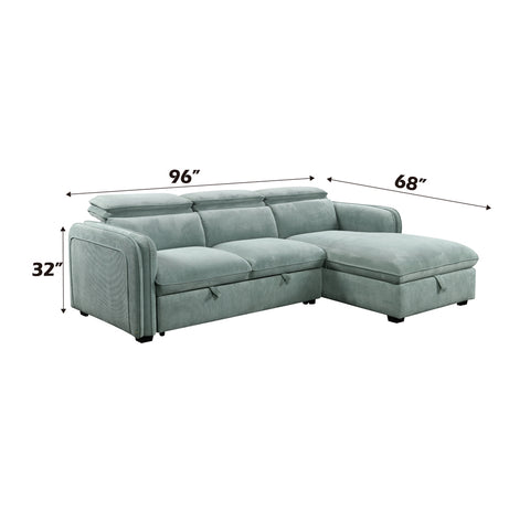 Zavala Sectional Sofa W/Sleeper & Storage