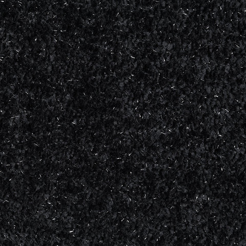ACME Lucifer Black White Shimmer Chenille Sectional Sofa with 3 Pillows Model LV03525